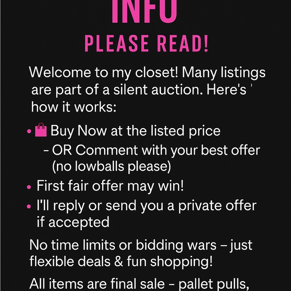 NOBRAND Pink and Black Info Sign
